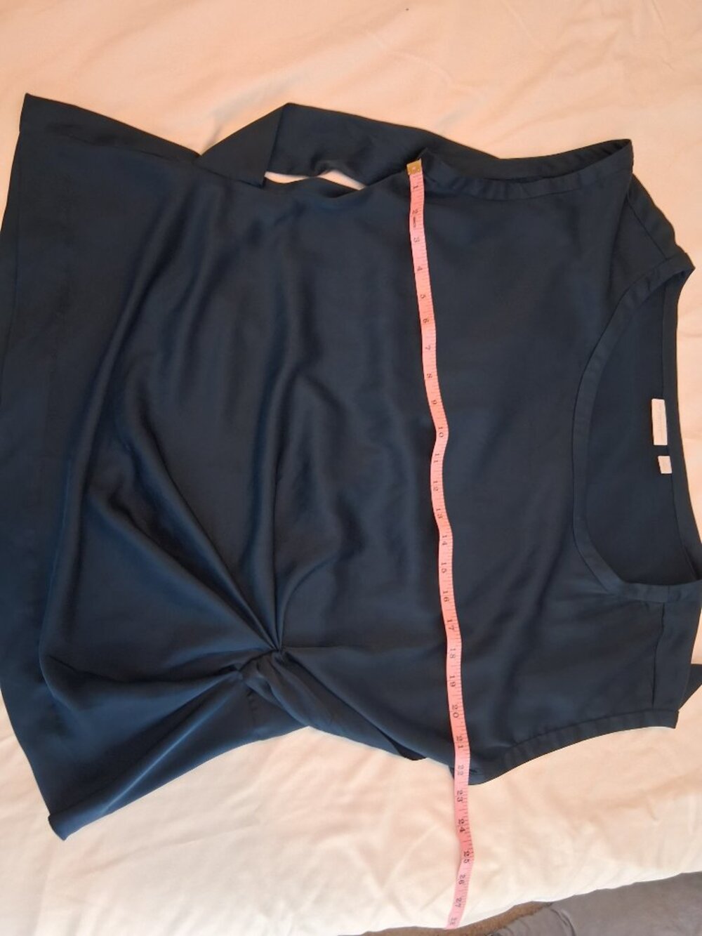 New York & Company Women's Business Casual Blouse | Size XL | Deep Blue - Picture 6 of 7